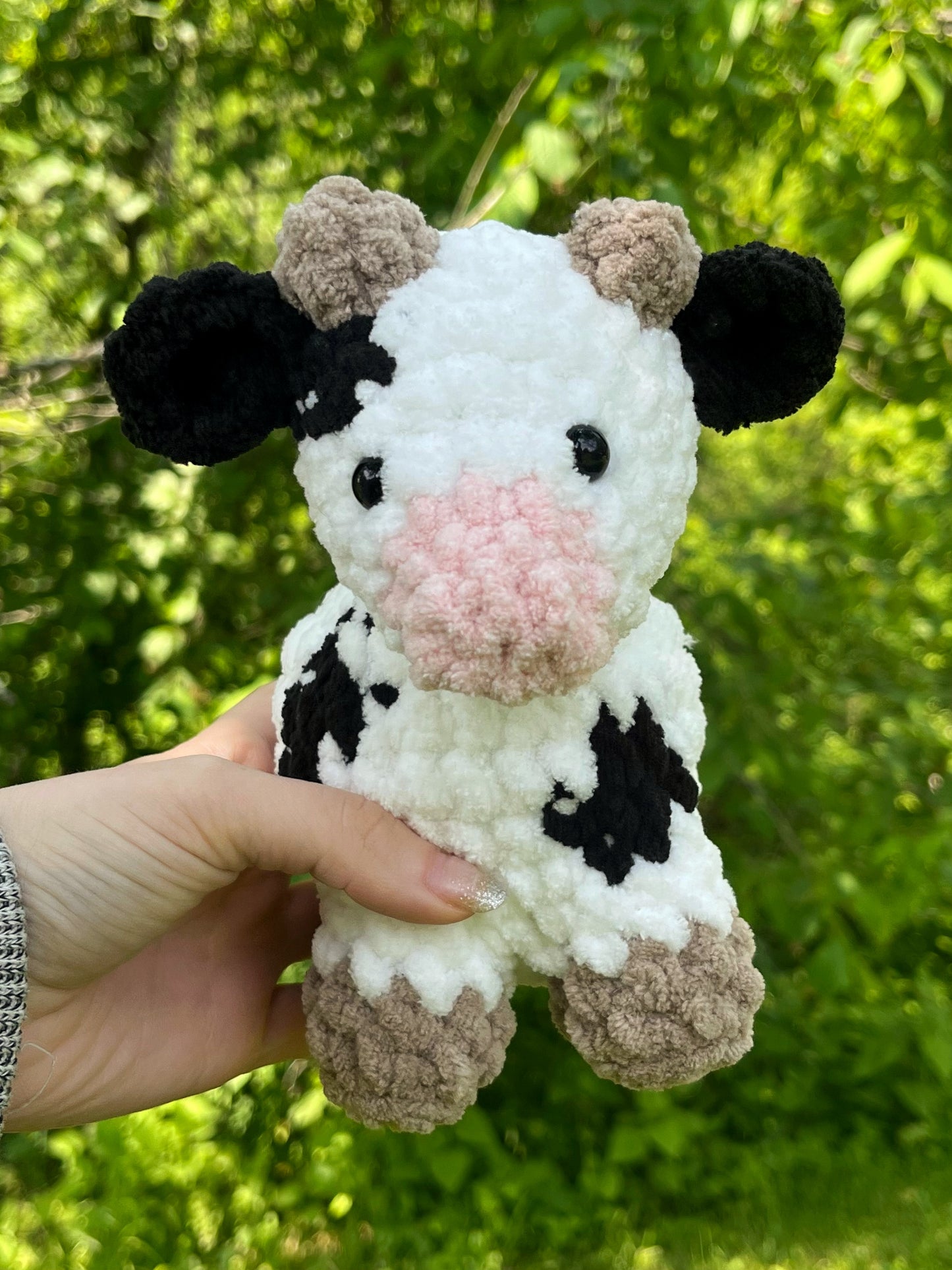Mini Cow Crochet Plushie