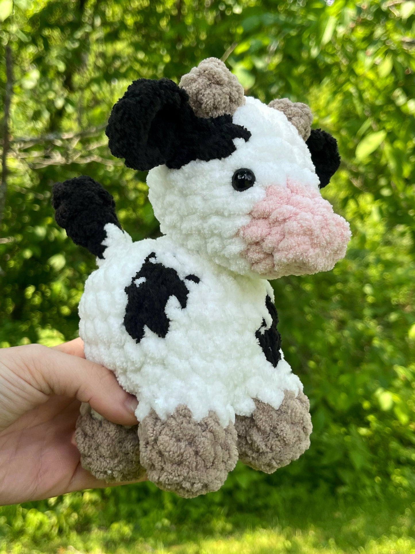 Mini Cow Crochet Plushie