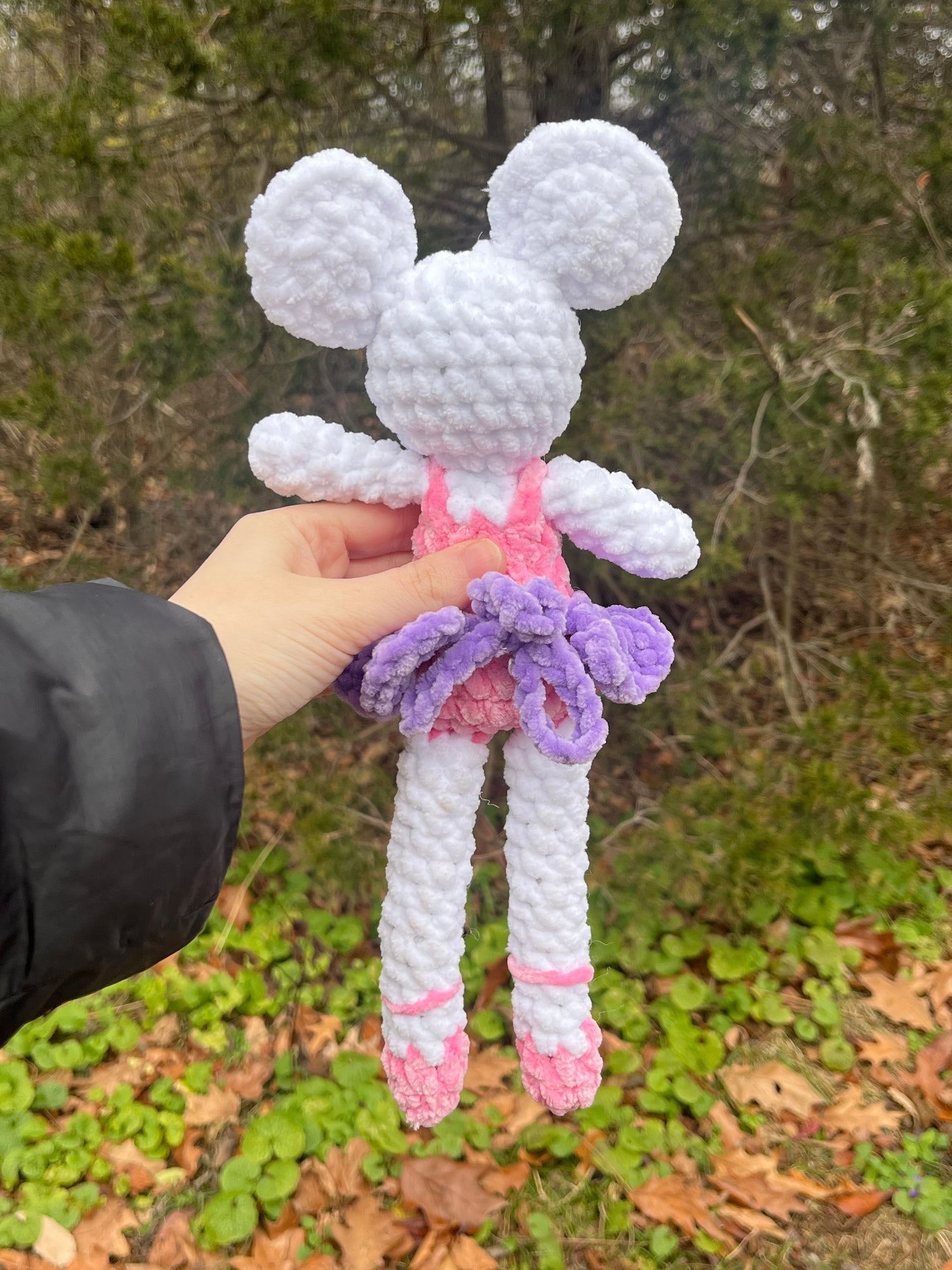 Ballerina Mouse Handmade Crochet Plushie