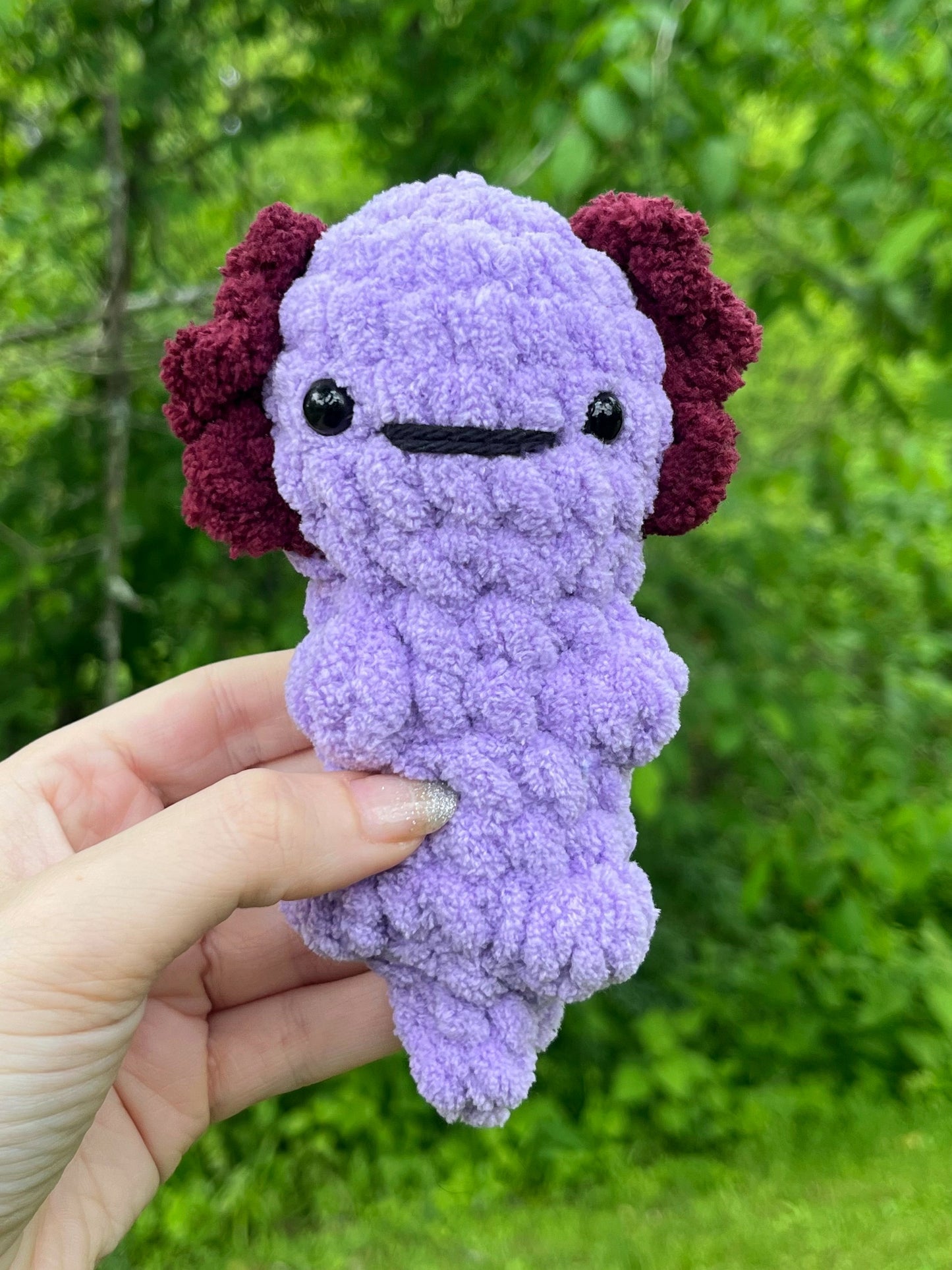 Mini Axolotl Crochet Plushie