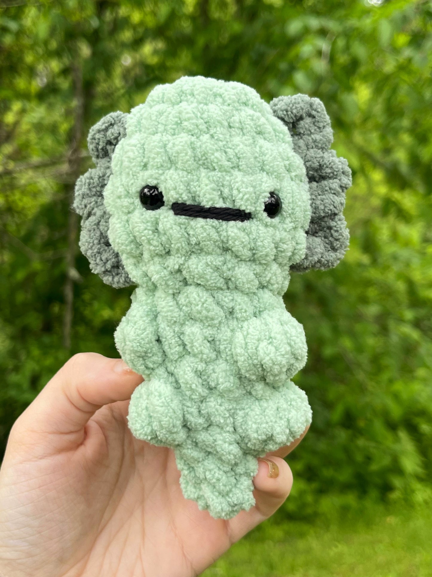 Mini Axolotl Crochet Plushie
