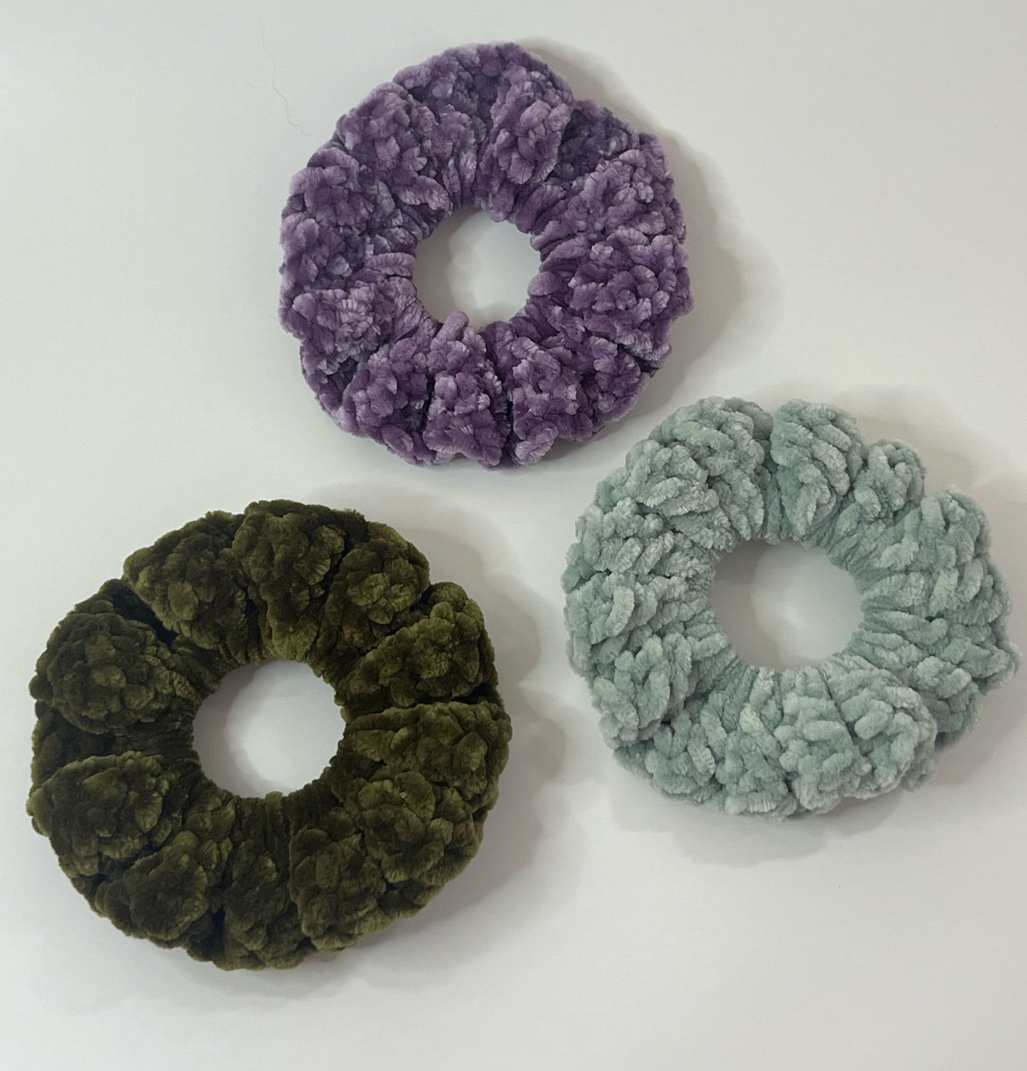 Velvety-Soft Crochet Scrunchie