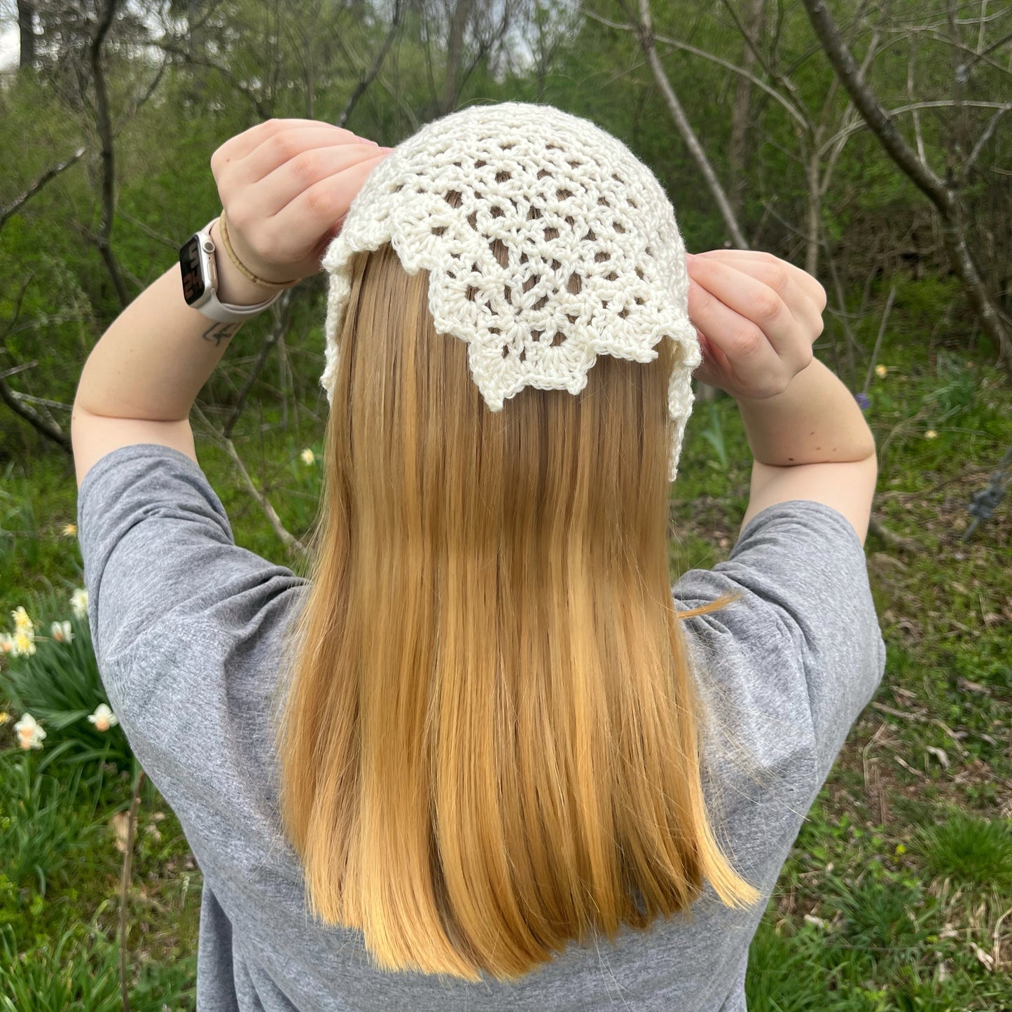 Springtime Lace Adult Bandana