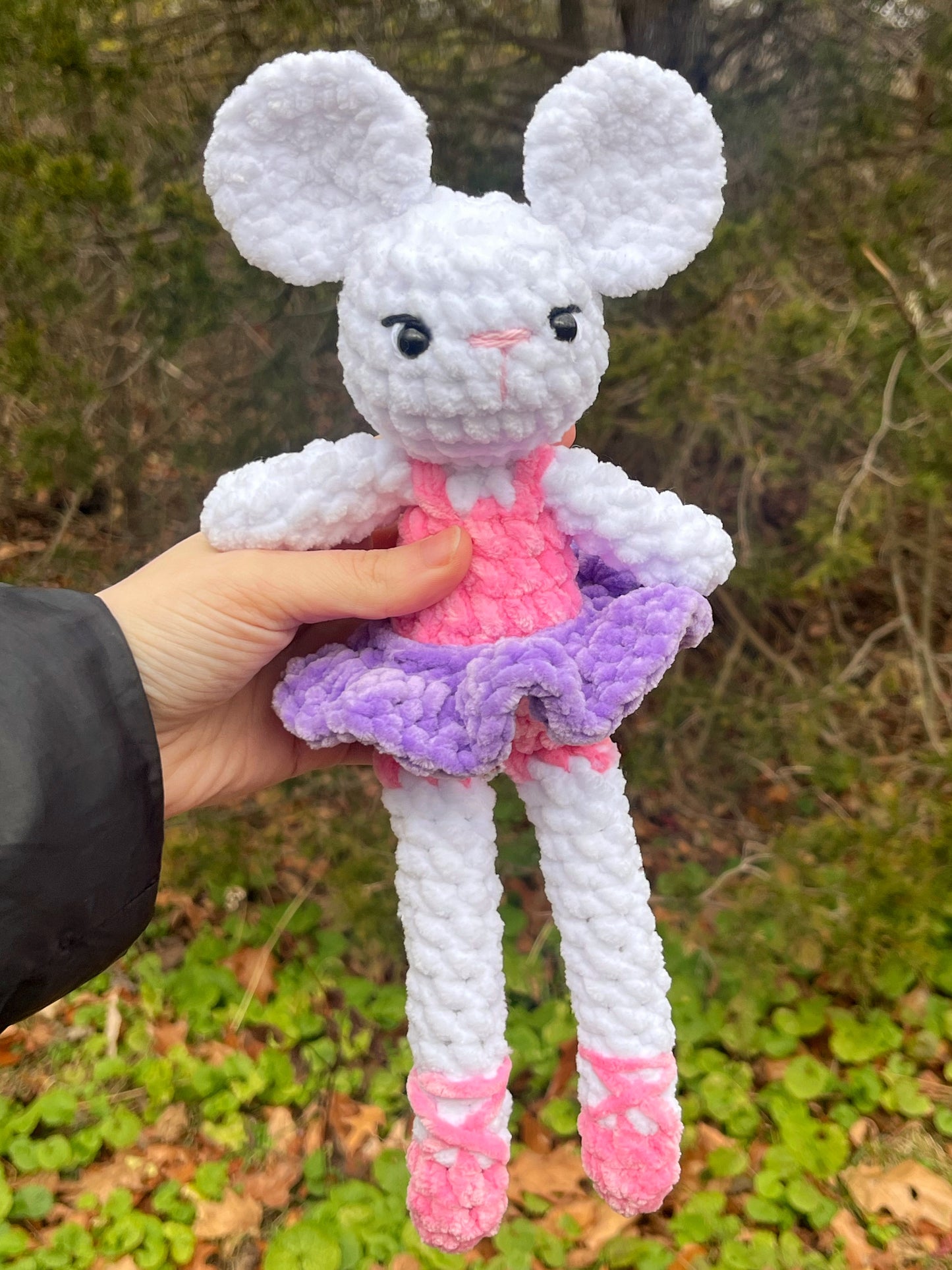 Ballerina Mouse Handmade Crochet Plushie
