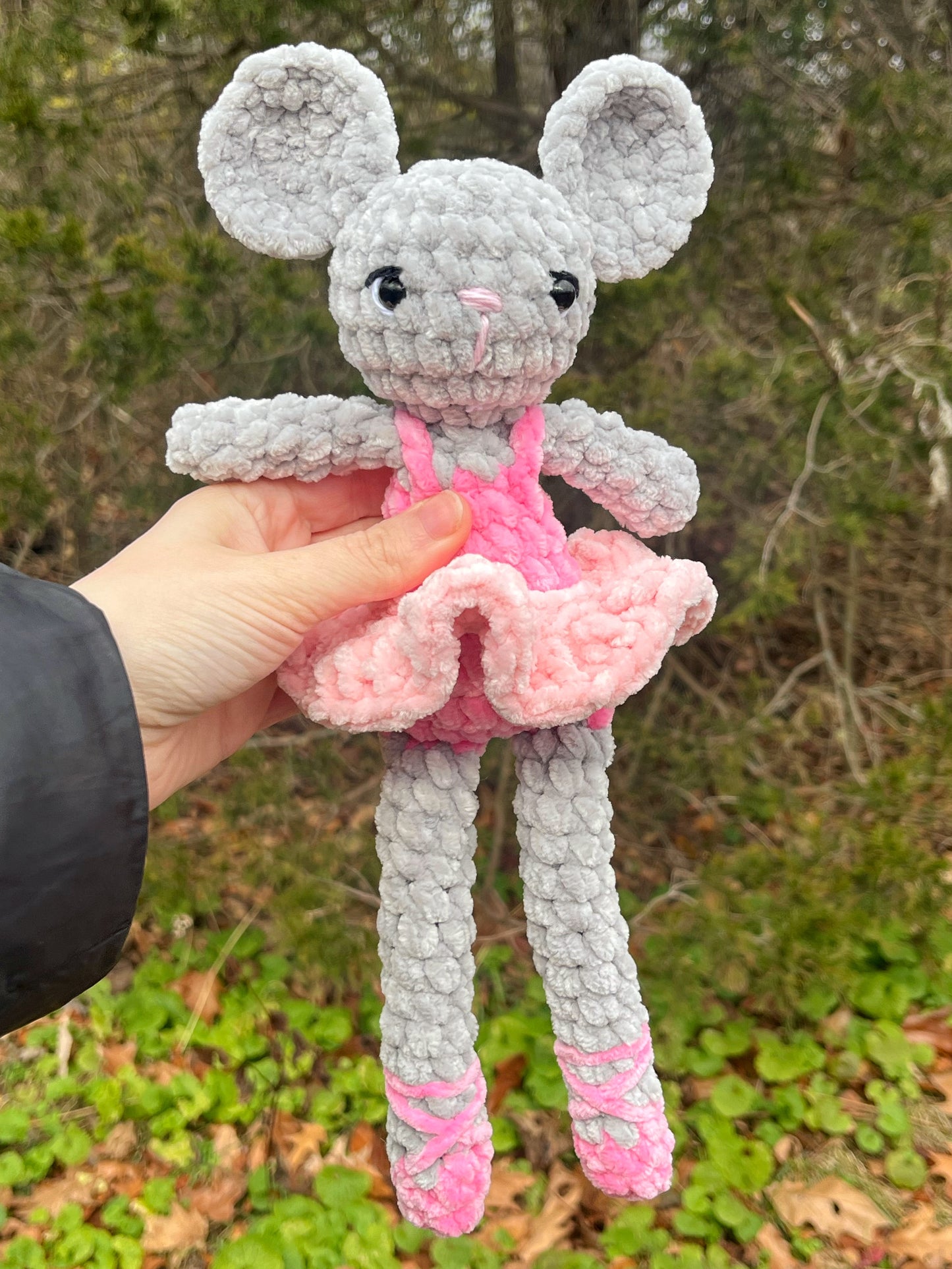 Ballerina Mouse Handmade Crochet Plushie