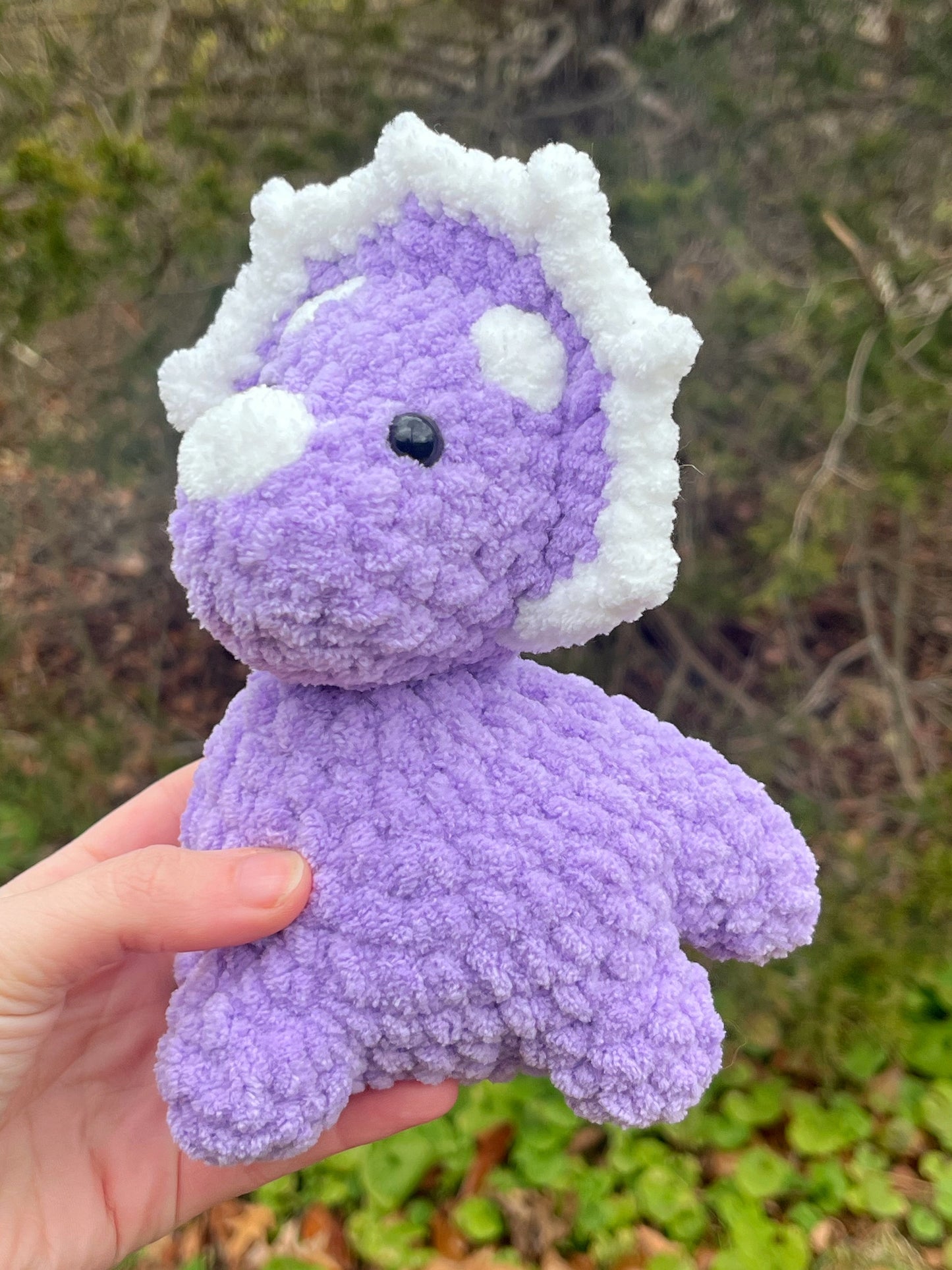Small Dinosaur Handmade Crochet Plushie