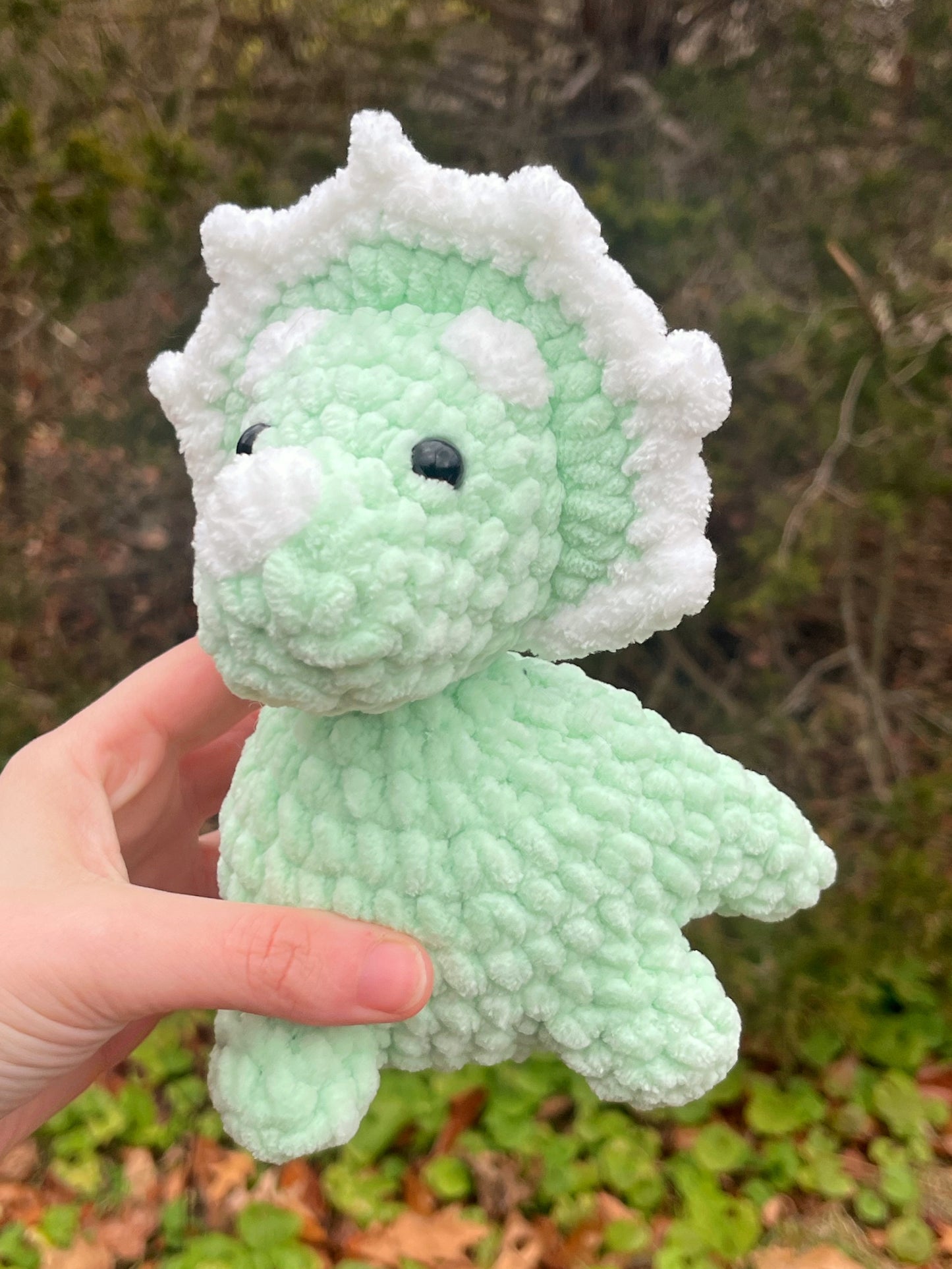 Small Dinosaur Handmade Crochet Plushie