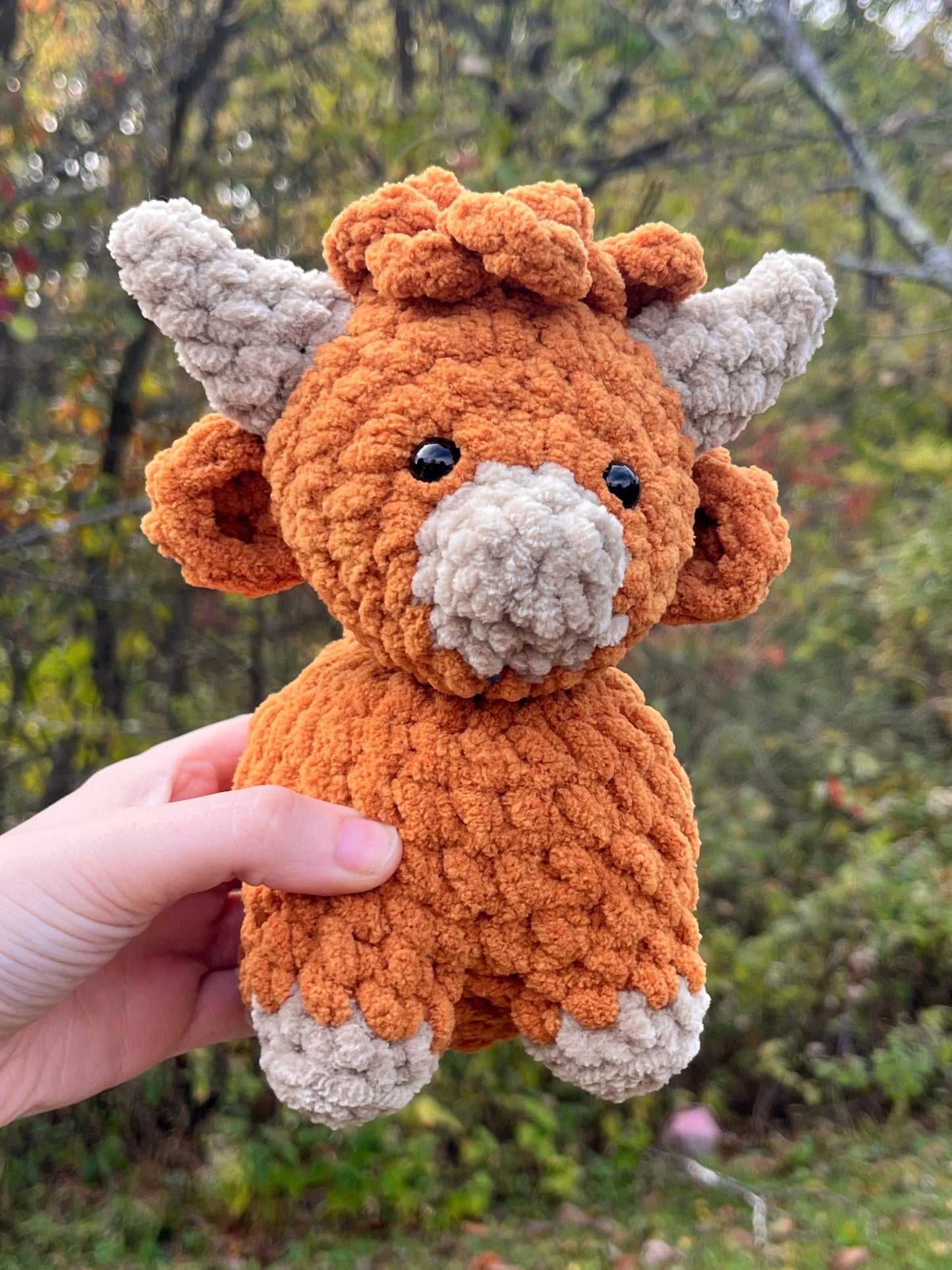 Highland Cow Handmade Crochet Plushie
