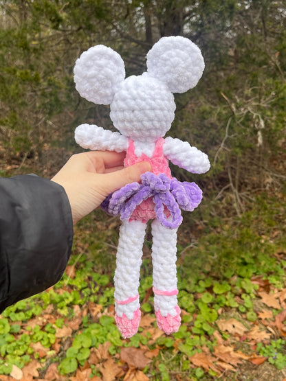 Ballerina Mouse Handmade Crochet Plushie
