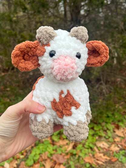 Mini Cow Crochet Plushie