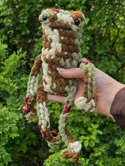 Leggy Frog Crochet Plushie