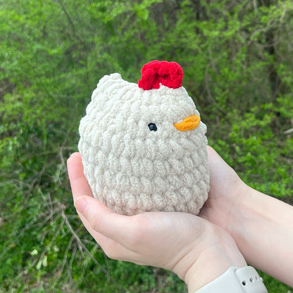 Cute and Cuddly Crochet Chicken Plushie