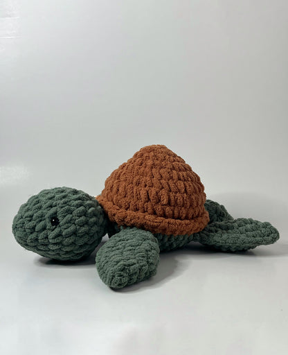 Crochet Dual Color Sea Turtle Plushie