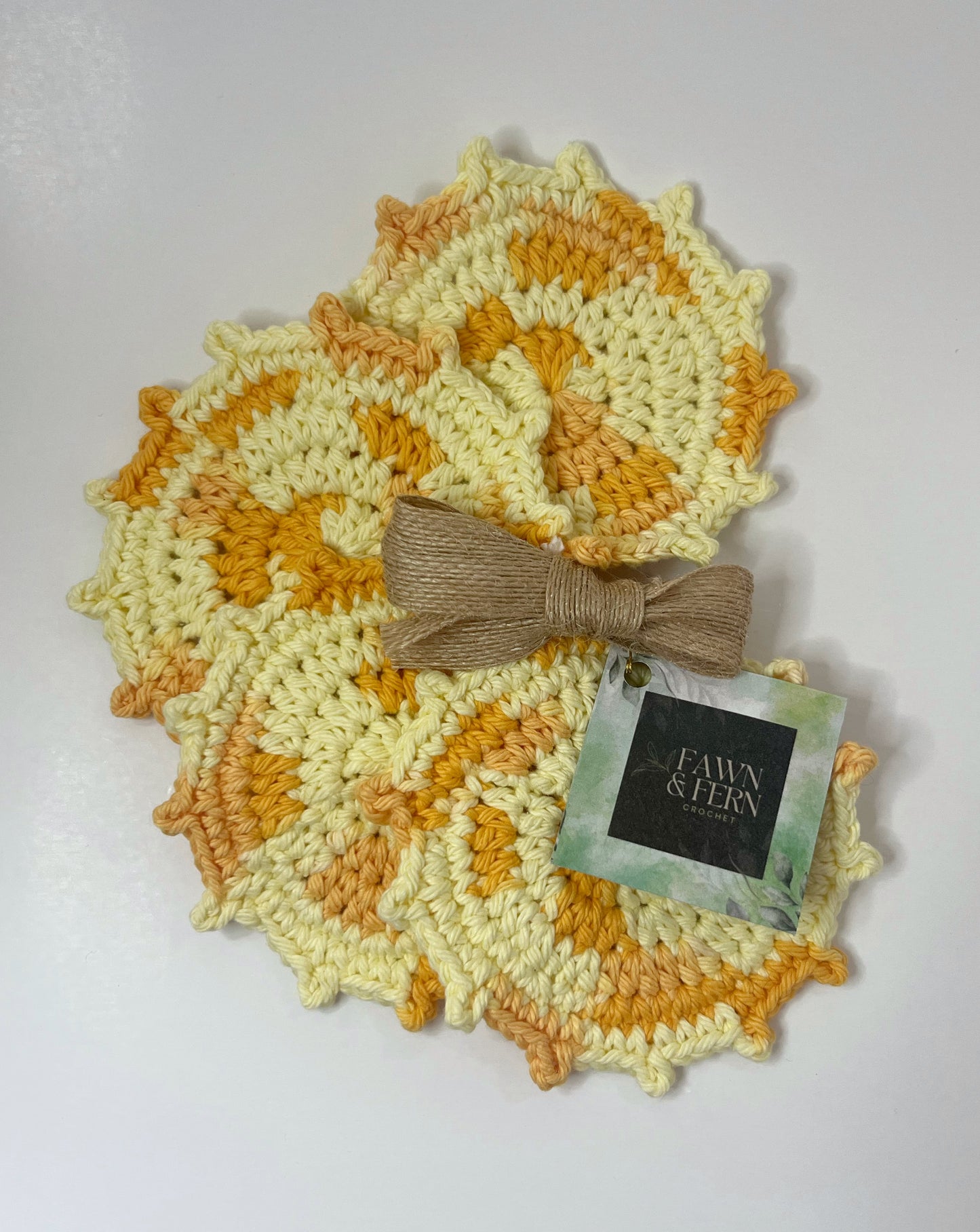 Ecospin Crochet Coaster Set