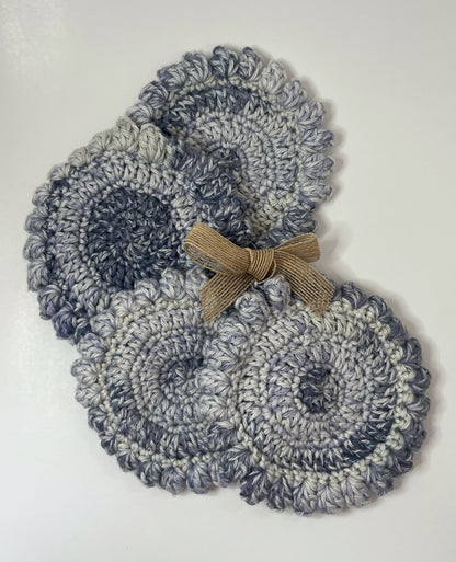 Puff Crochet Coaster Set