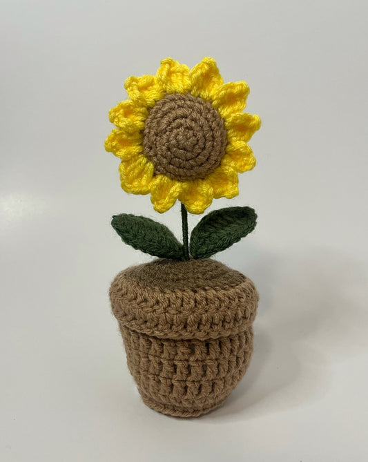 Crochet Potted Sunflowers