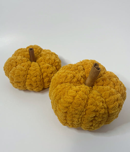 Plush Crochet Pumpkins